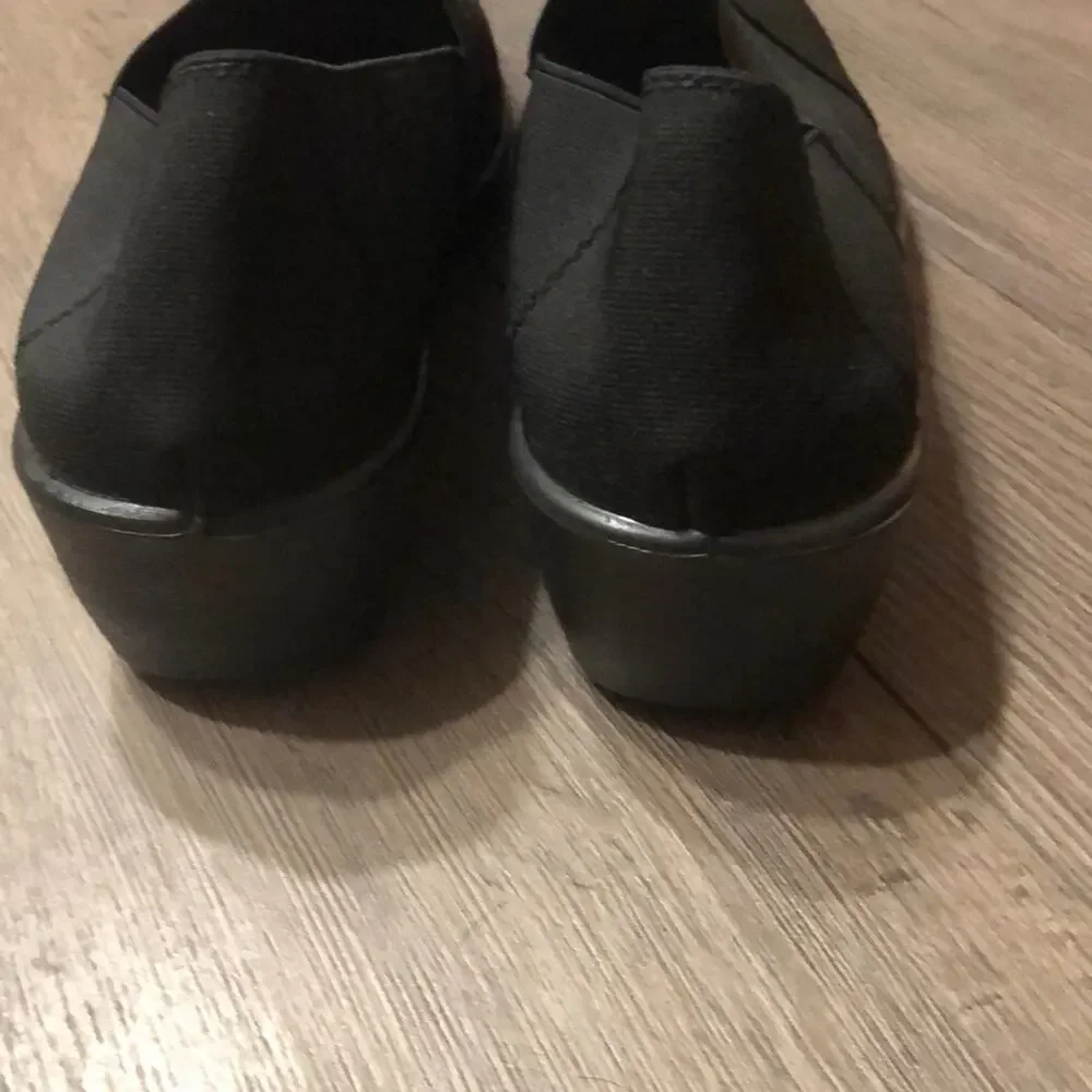 Easy Street Comfort Wave Trance Black Wedge Shoes Woman Size 10